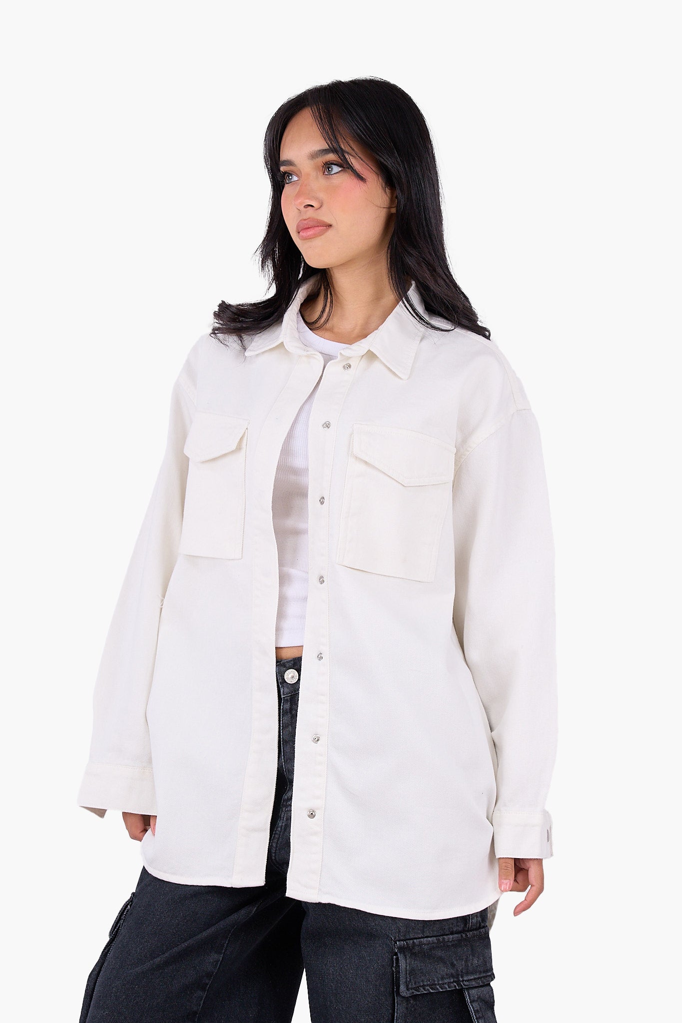 قميص قطن مريح بكم