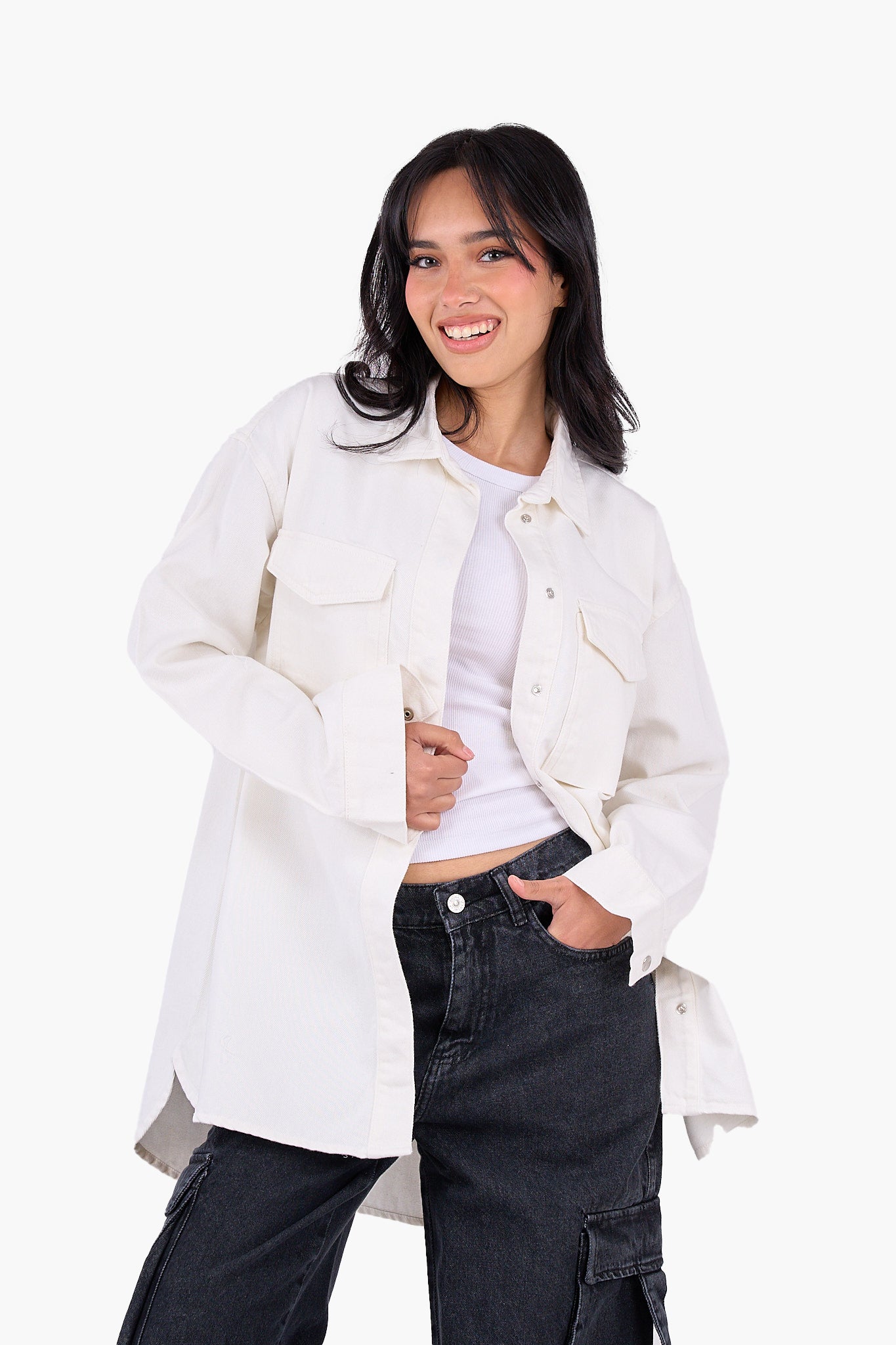 قميص قطن مريح بكم