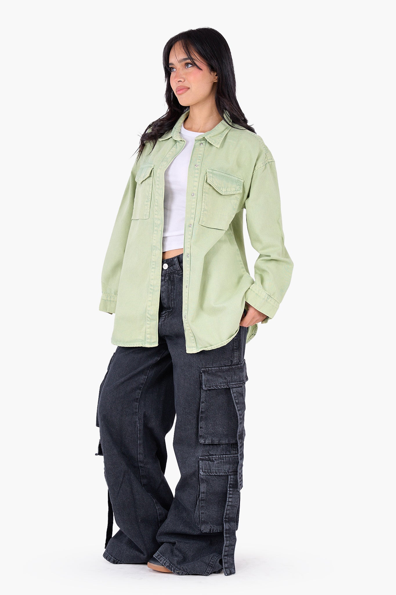 قميص قطن مريح بكم