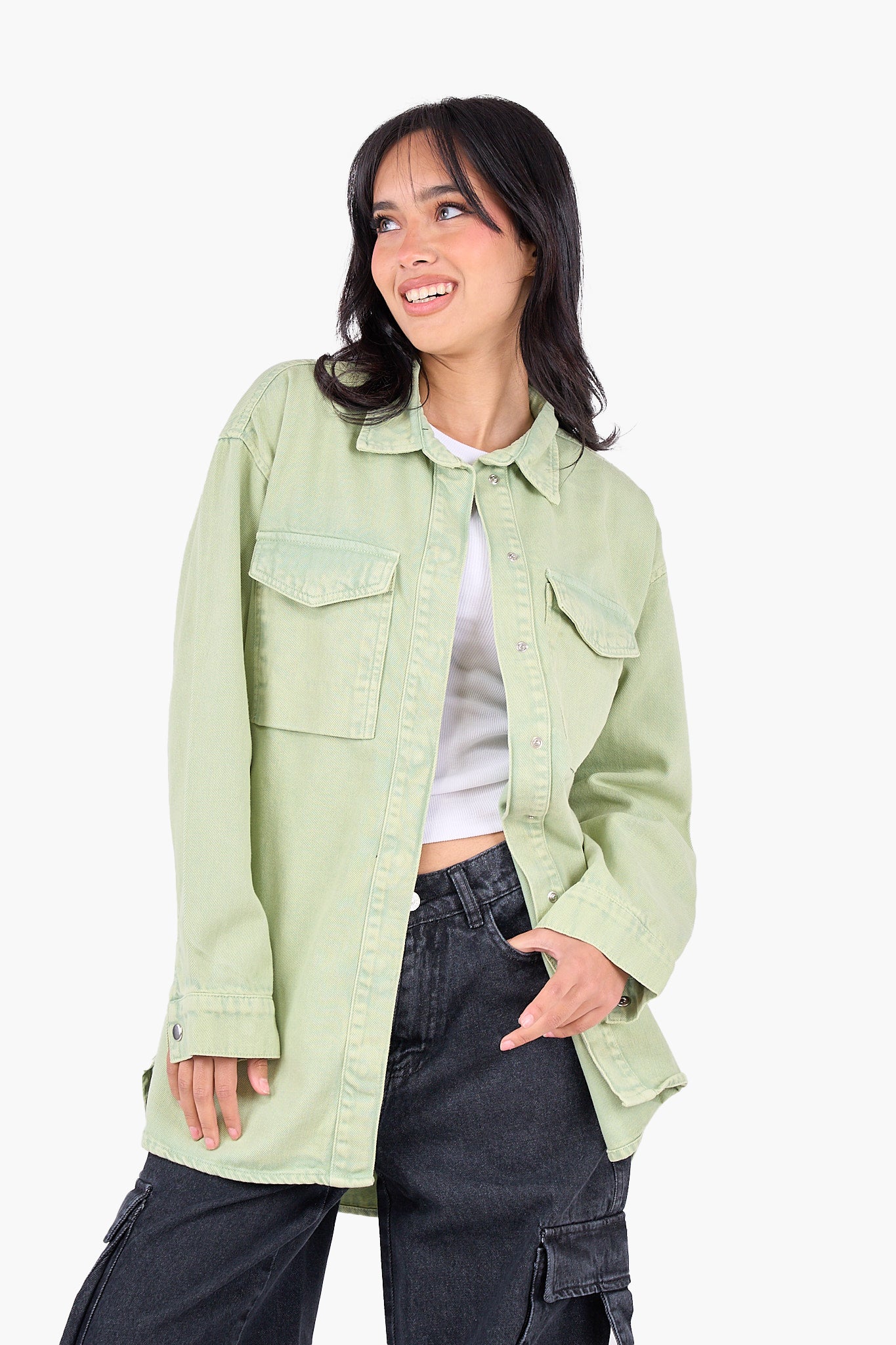 قميص قطن مريح بكم