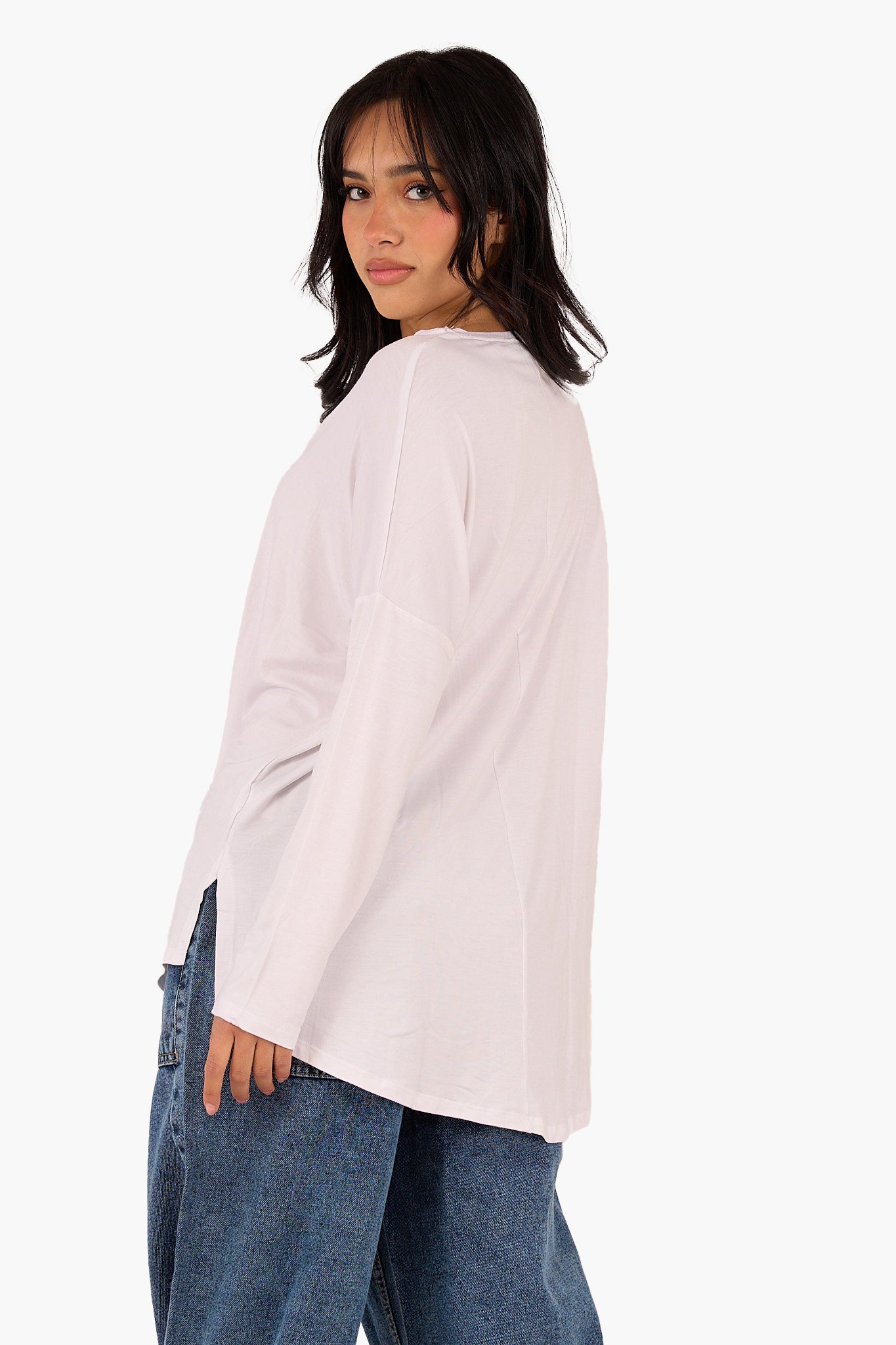 Asymmetrical Long Sleeve T-Shirt