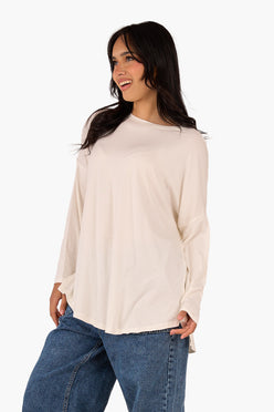 Asymmetrical Long Sleeve T-Shirt