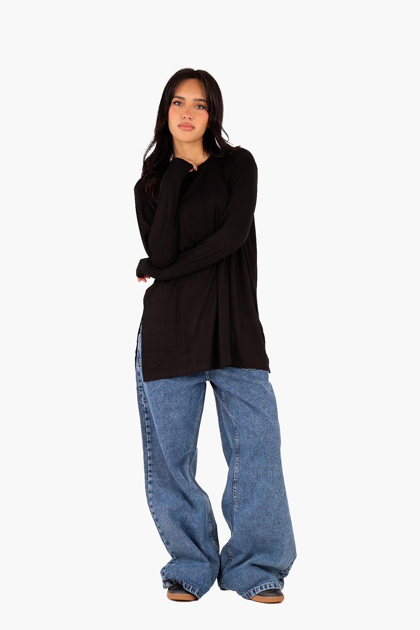 بلوزة فيسكوز بكم