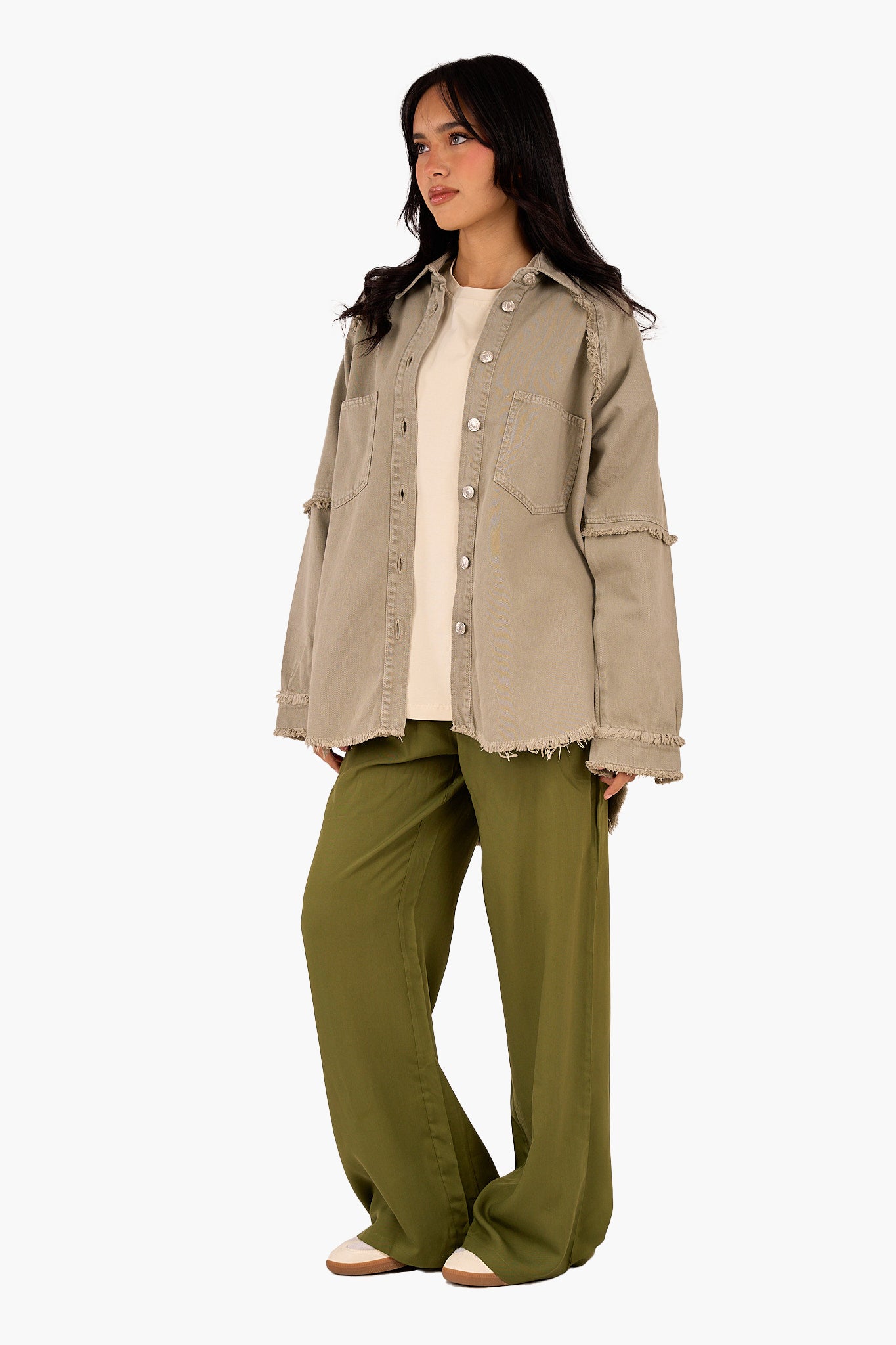 قميص قطن بشراشيب