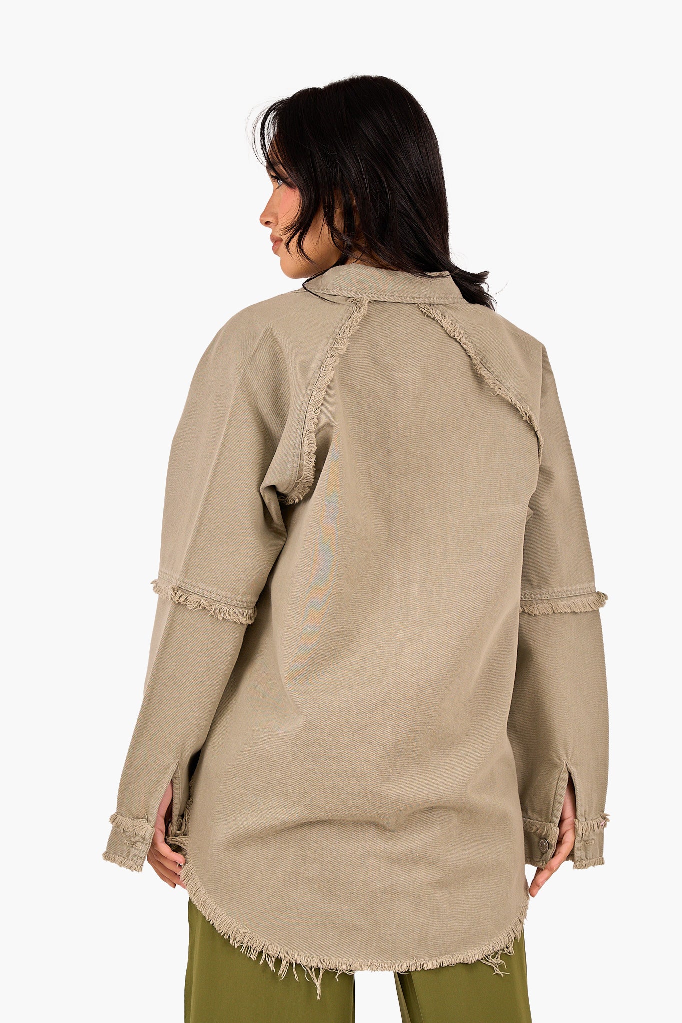 قميص قطن بشراشيب