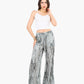 Printed Wide-Leg Pants