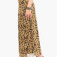 Leopard Print Midi Skirt