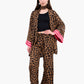 Leopard Print Tencel Pants