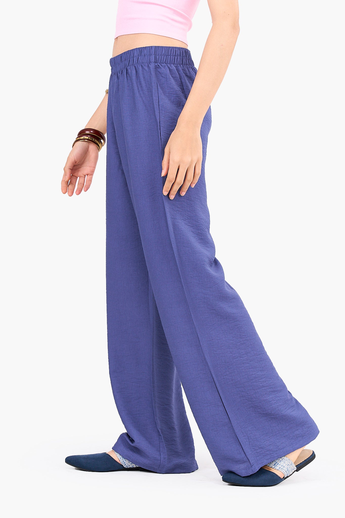 بنطلون تينسل بوسط عالي