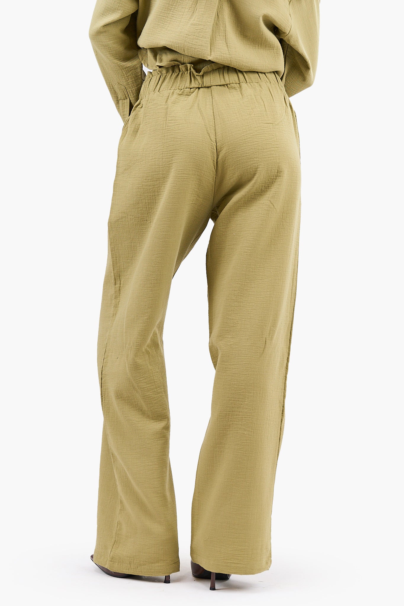 بنطلون وايد ليج تينسل مريح