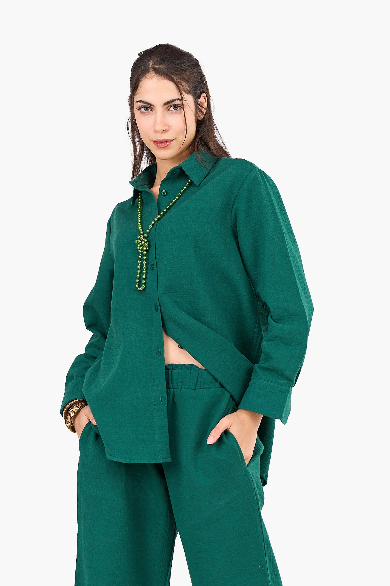 قميص تينسل مريح وأنيق