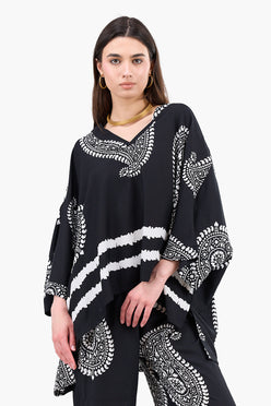 Black & White Printed Blouse