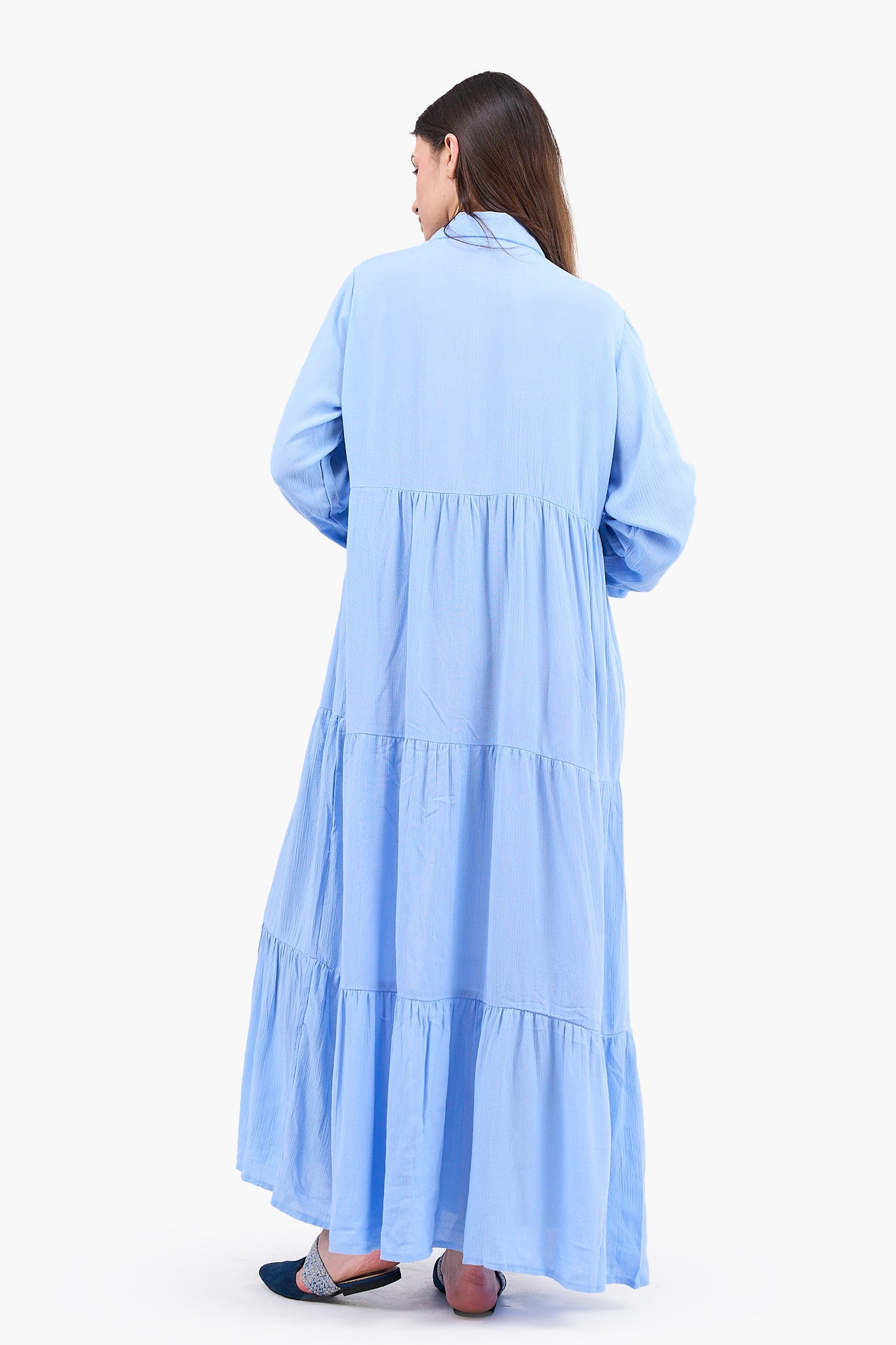 فستان كلاسيك واسع بقصة مريحة