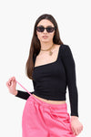 Square Neck Cropped Top
