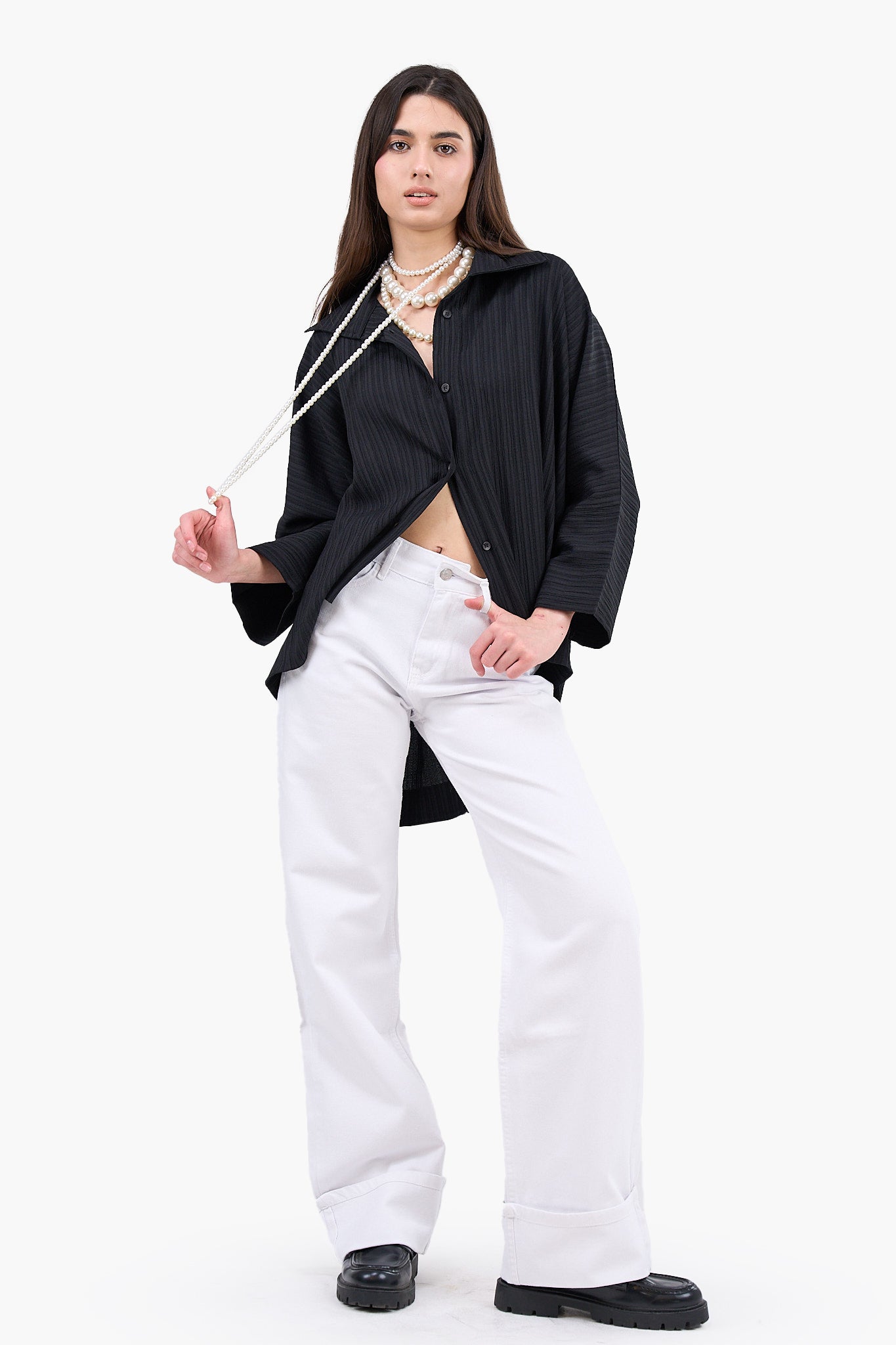 Textured One Size Shirt