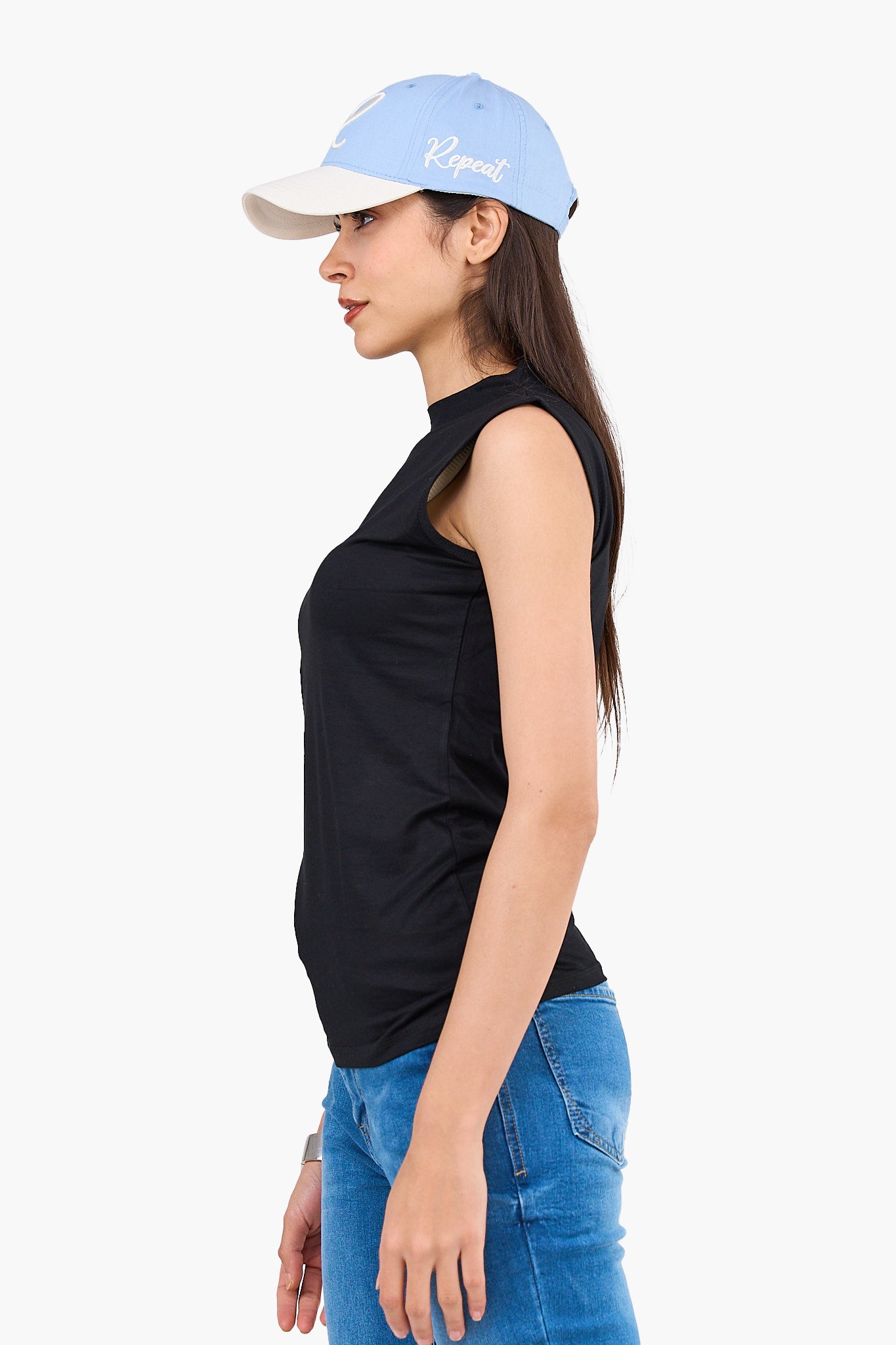 High Neck Sleeveless Top