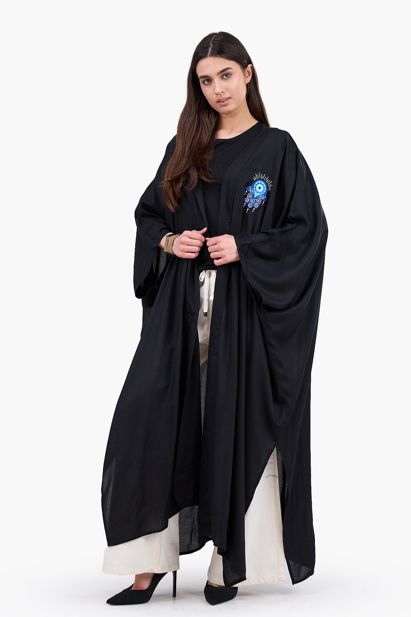 كيمونو ماكسي مطرز