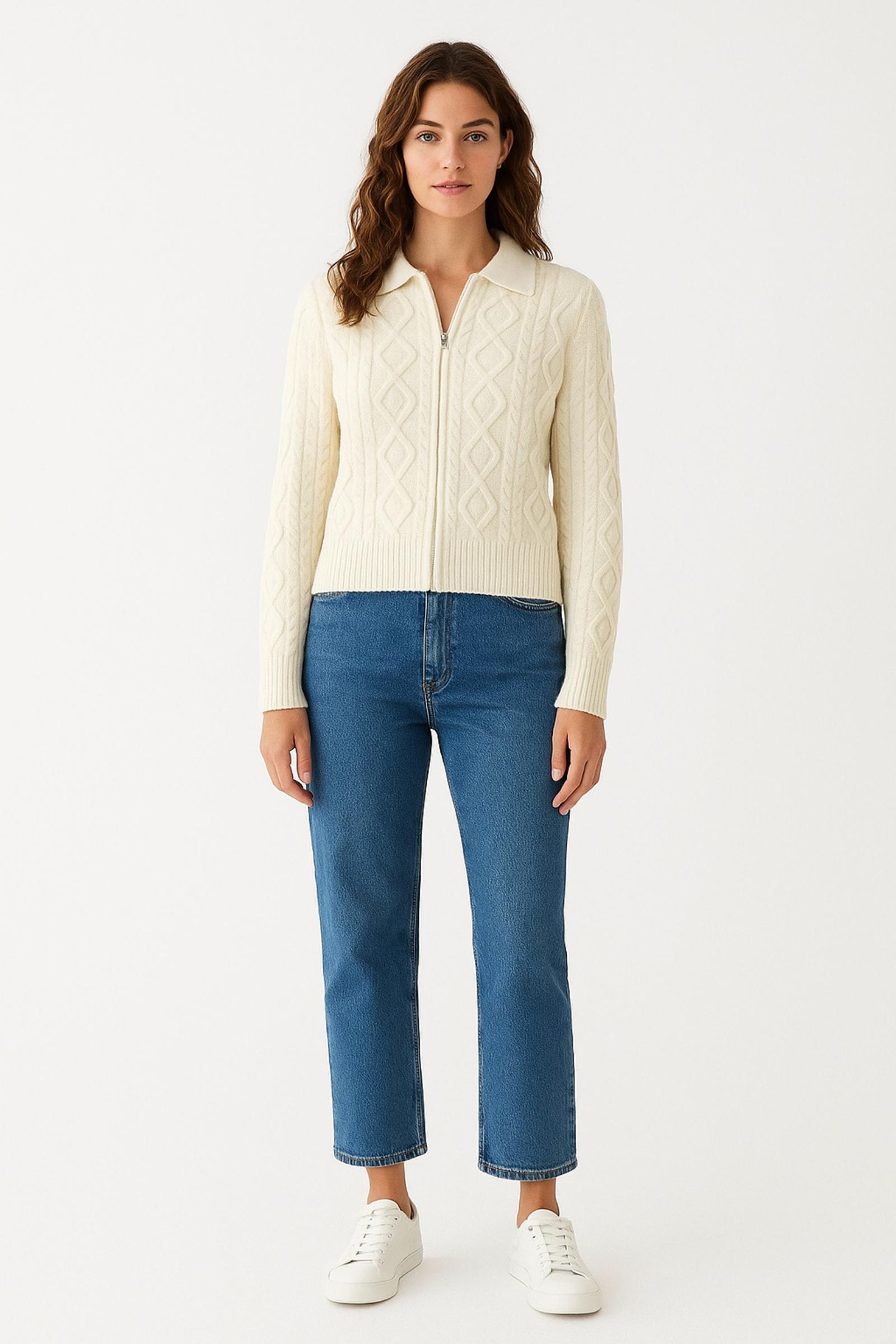 Zip-Up Closure Caridgan