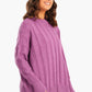 Large Rib Knitting Pullover