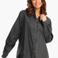 Denim Shirt with Hidden Placket