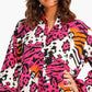 Over All Print Shirt Dress