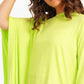 Plain Blouse with Batwing Sleeve