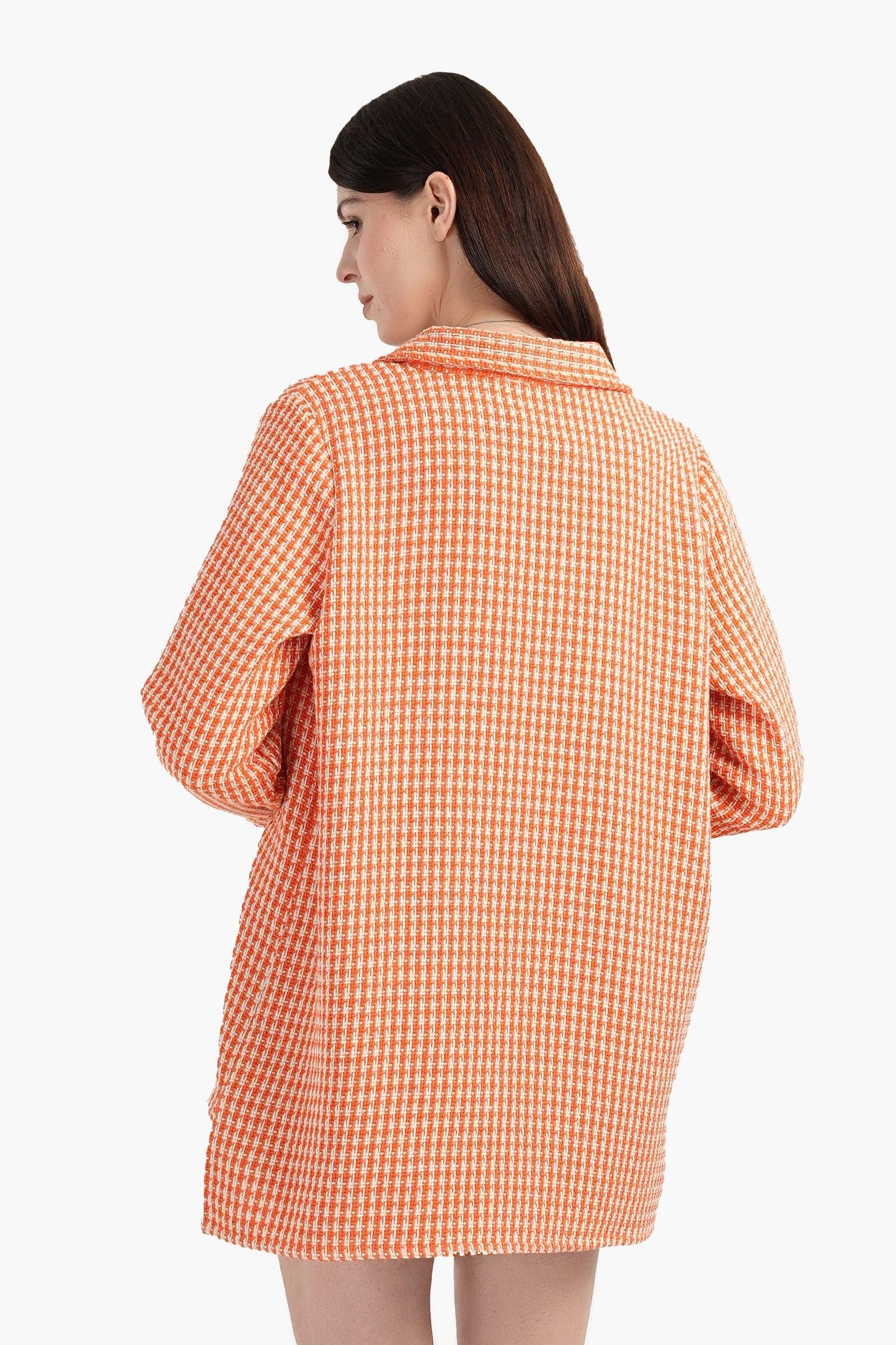 Tweed Button Closure Shirt