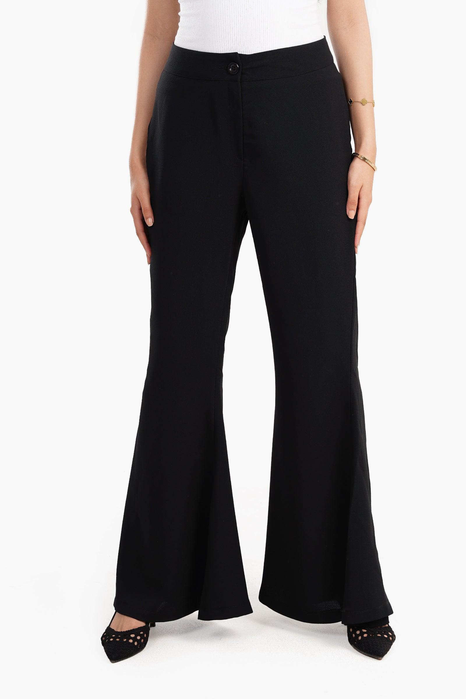 بنطلون فلير كريب ليكرا