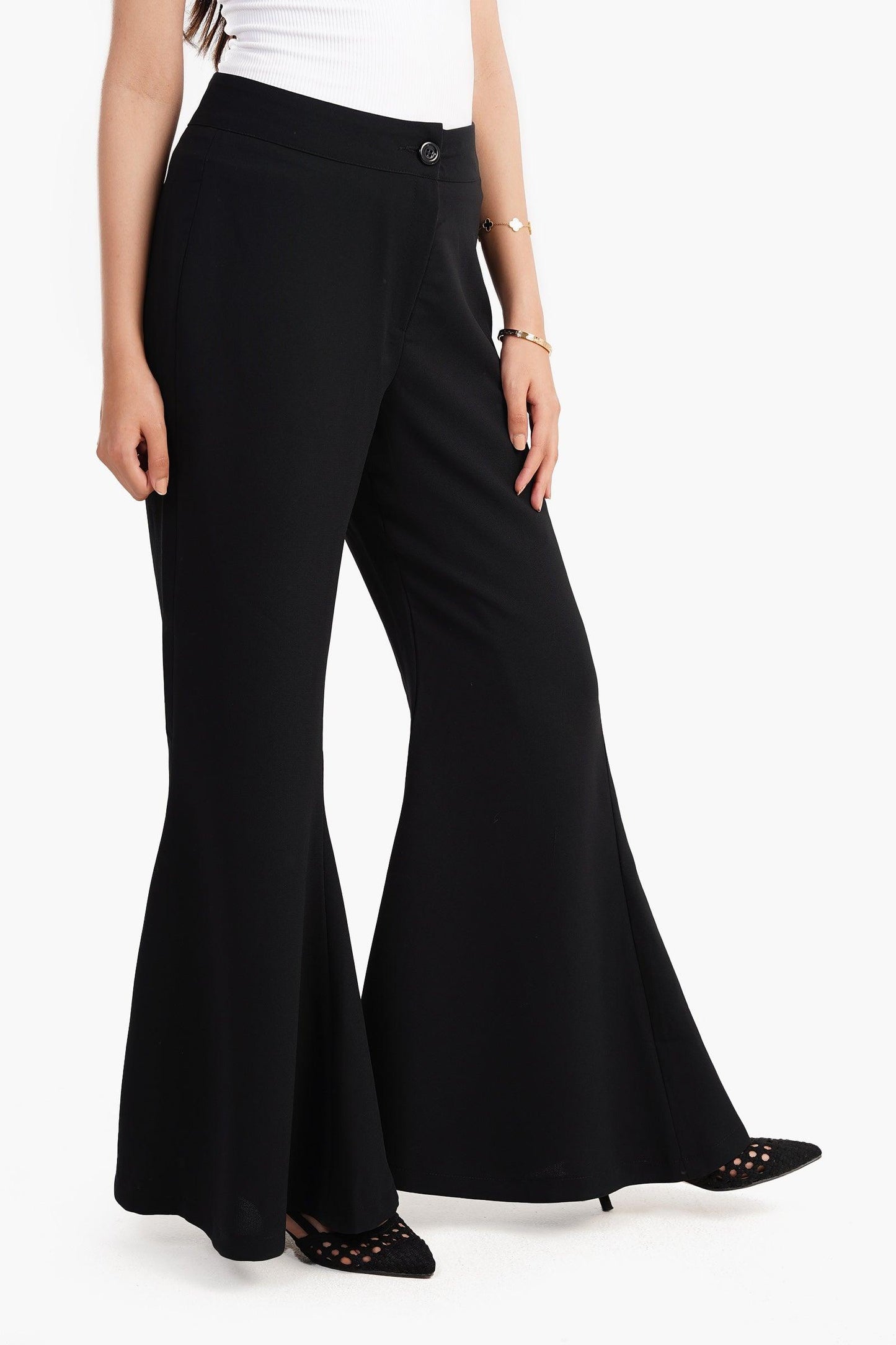 بنطلون فلير كريب ليكرا