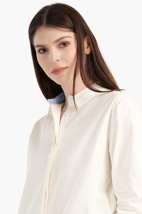 Poplin Shirt with Side Vents