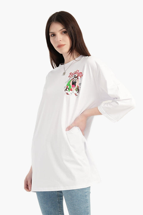 Taz Printed Long T-Shirt