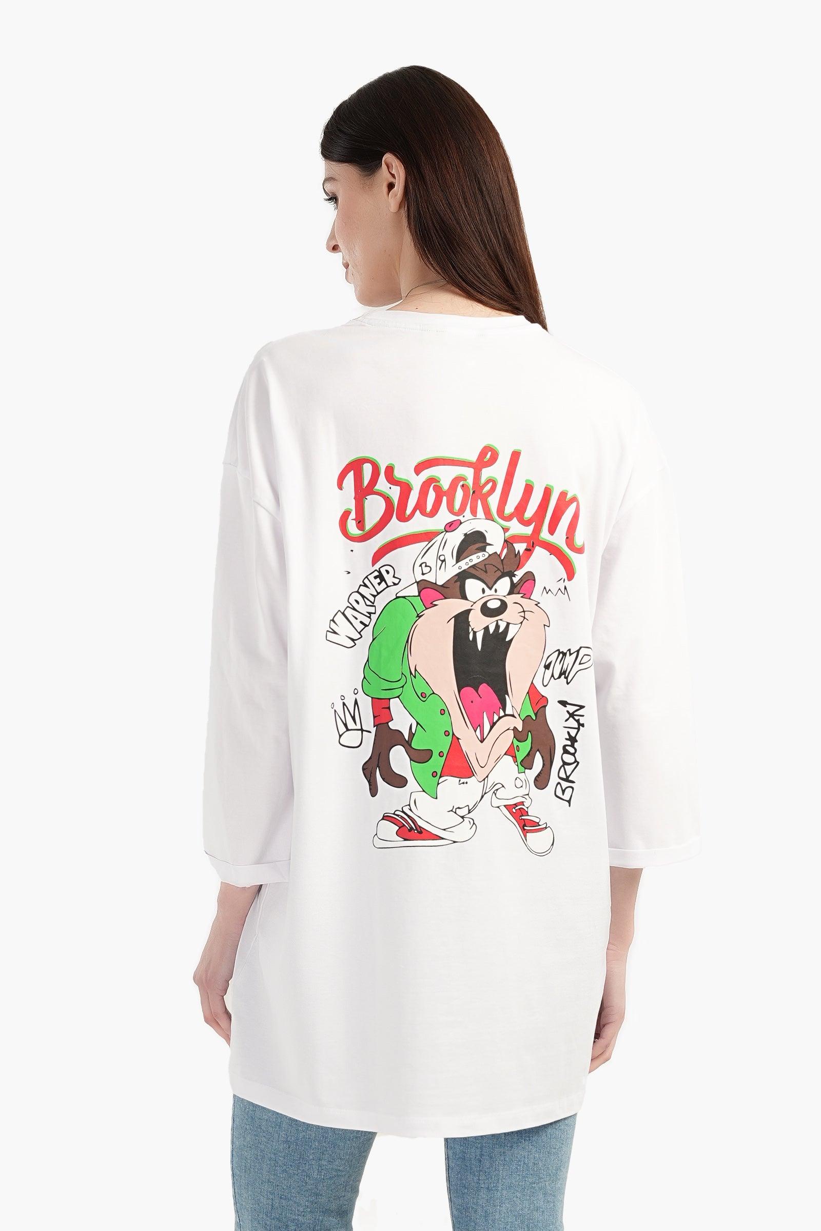 تيشيرت طويل بطبعة Taz