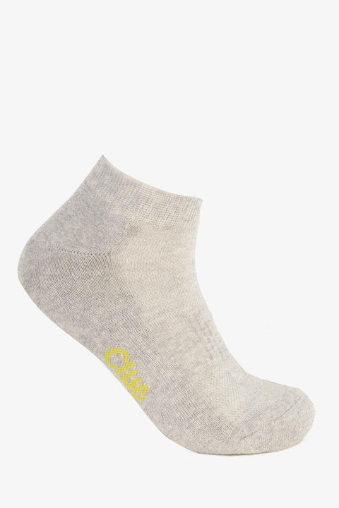 Solid Ankle Socks - 3 Pairs