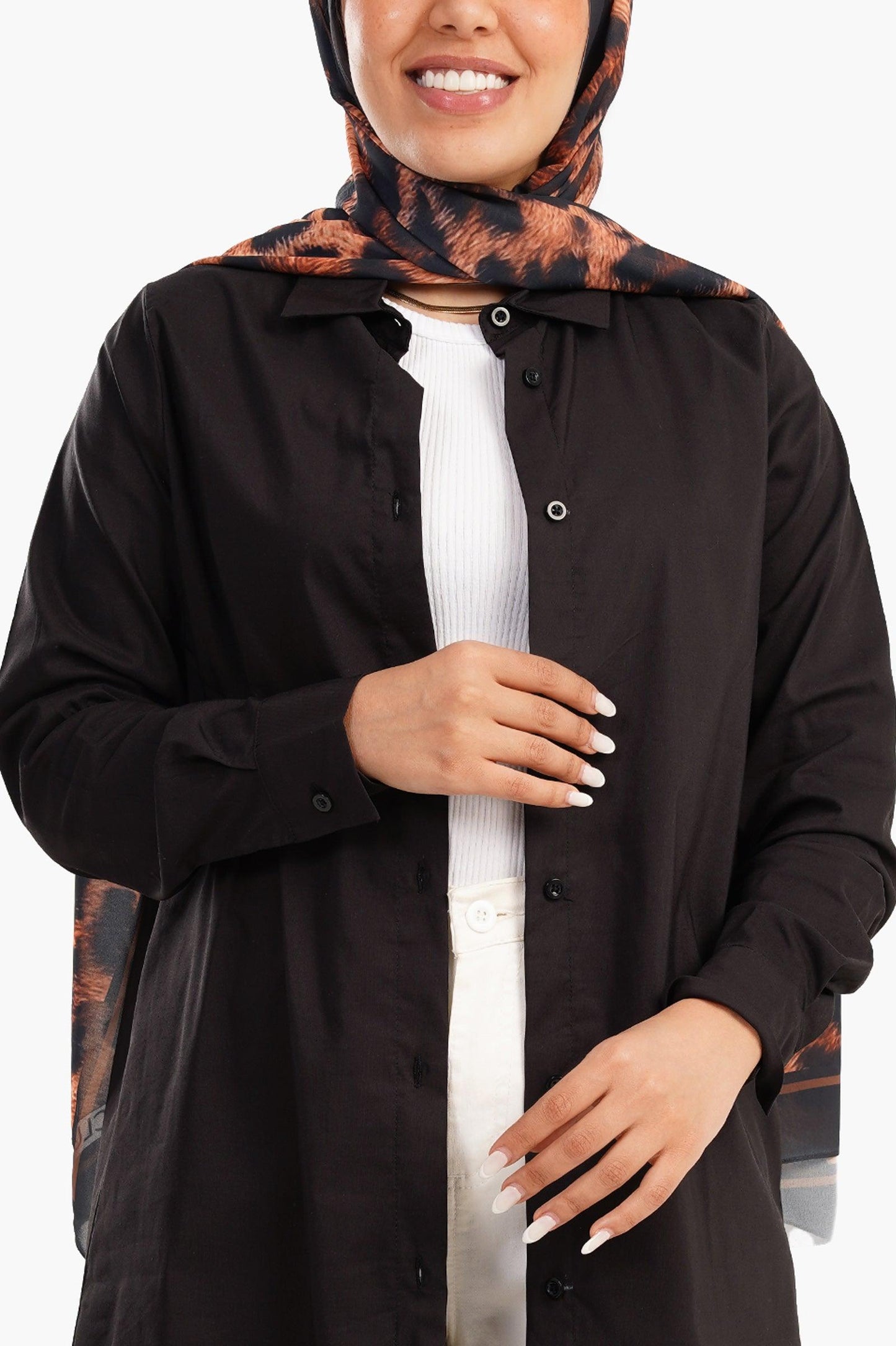 قميص بوبلين واسع