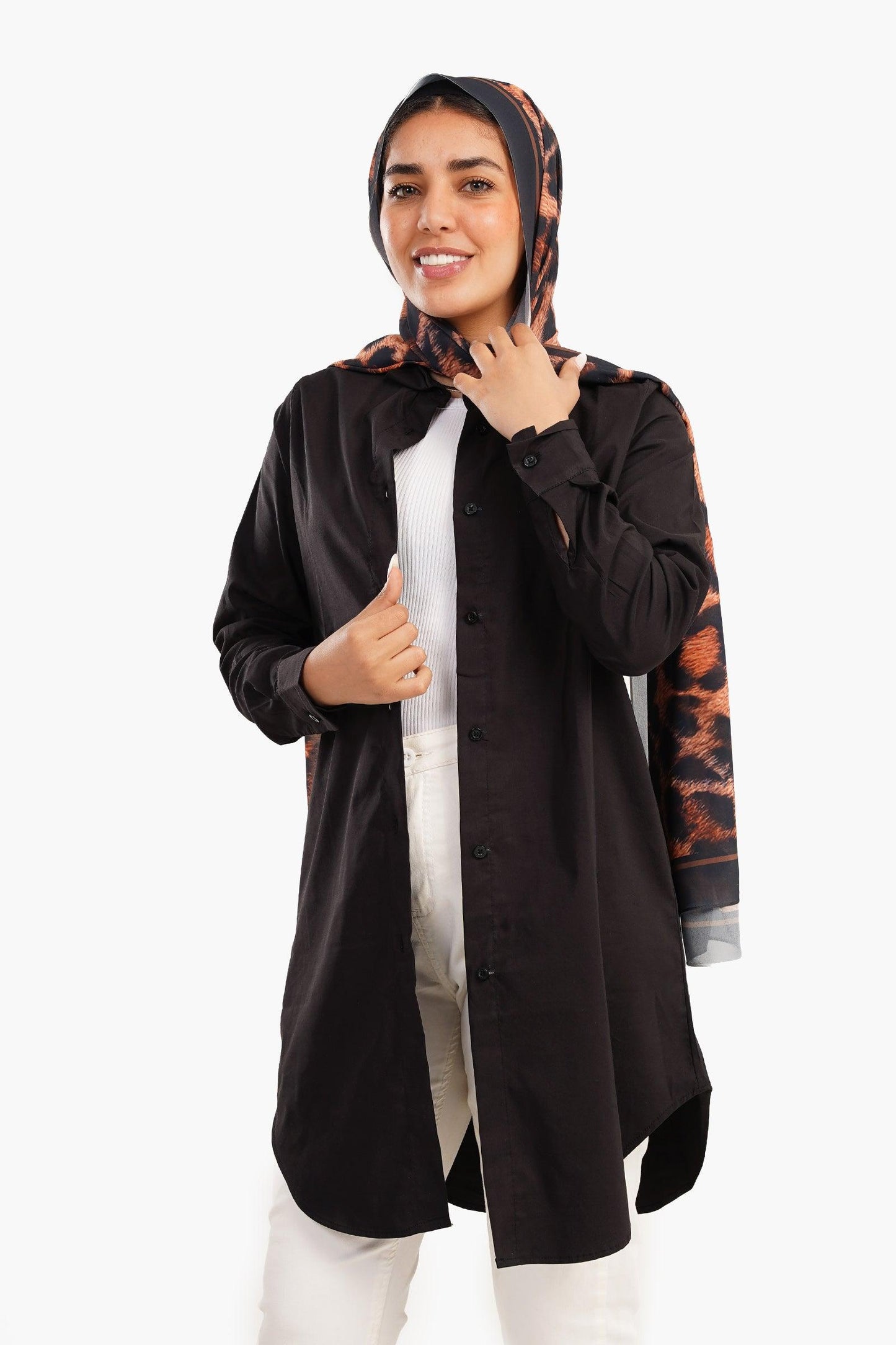 قميص بوبلين واسع