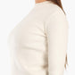 Mock Neck Ribbed Pullover