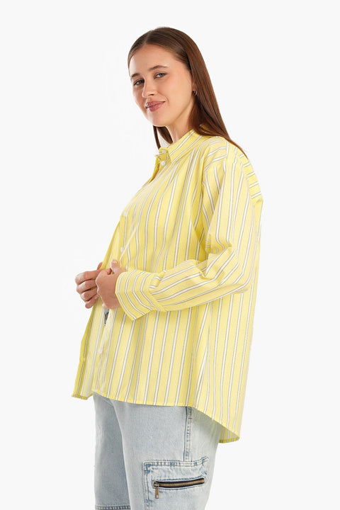 Light Yellow Striped Shirt