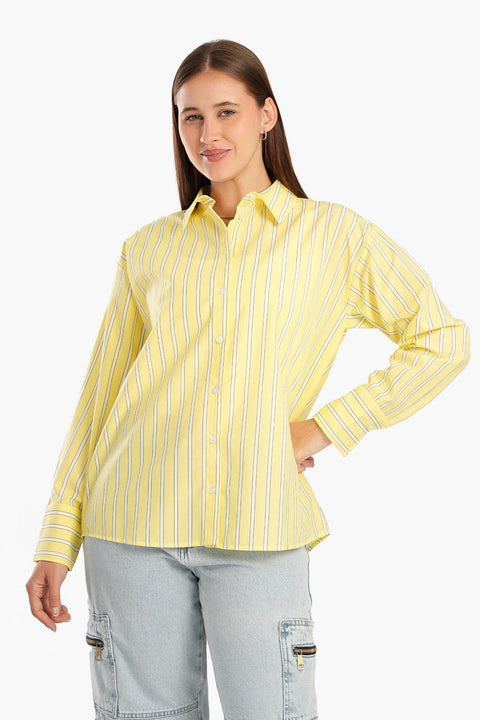 Light Yellow Striped Shirt