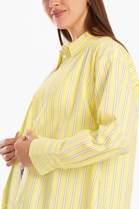 Light Yellow Striped Shirt