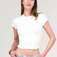 Cotton Blend Cropped Top