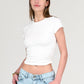 Cotton Blend Cropped Top