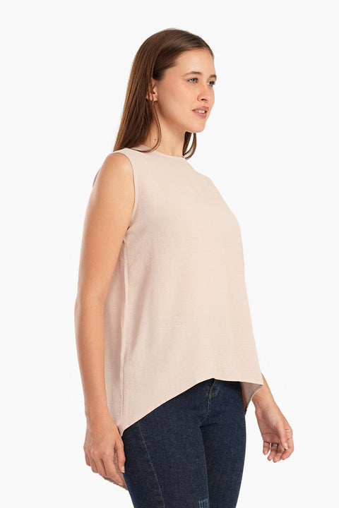 Asymmetrical Sleeveless Blouse