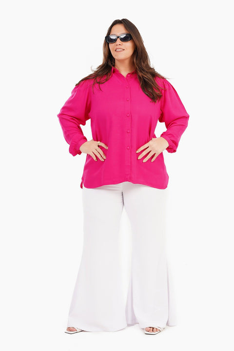 Long Puffy Sleeves Blouse