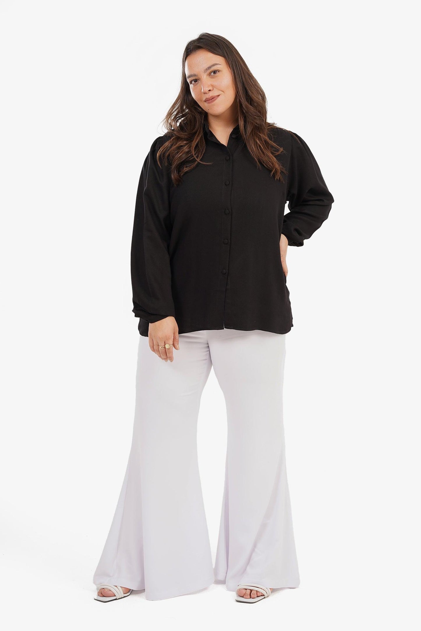 بنطلون فلير كريب ليكرا