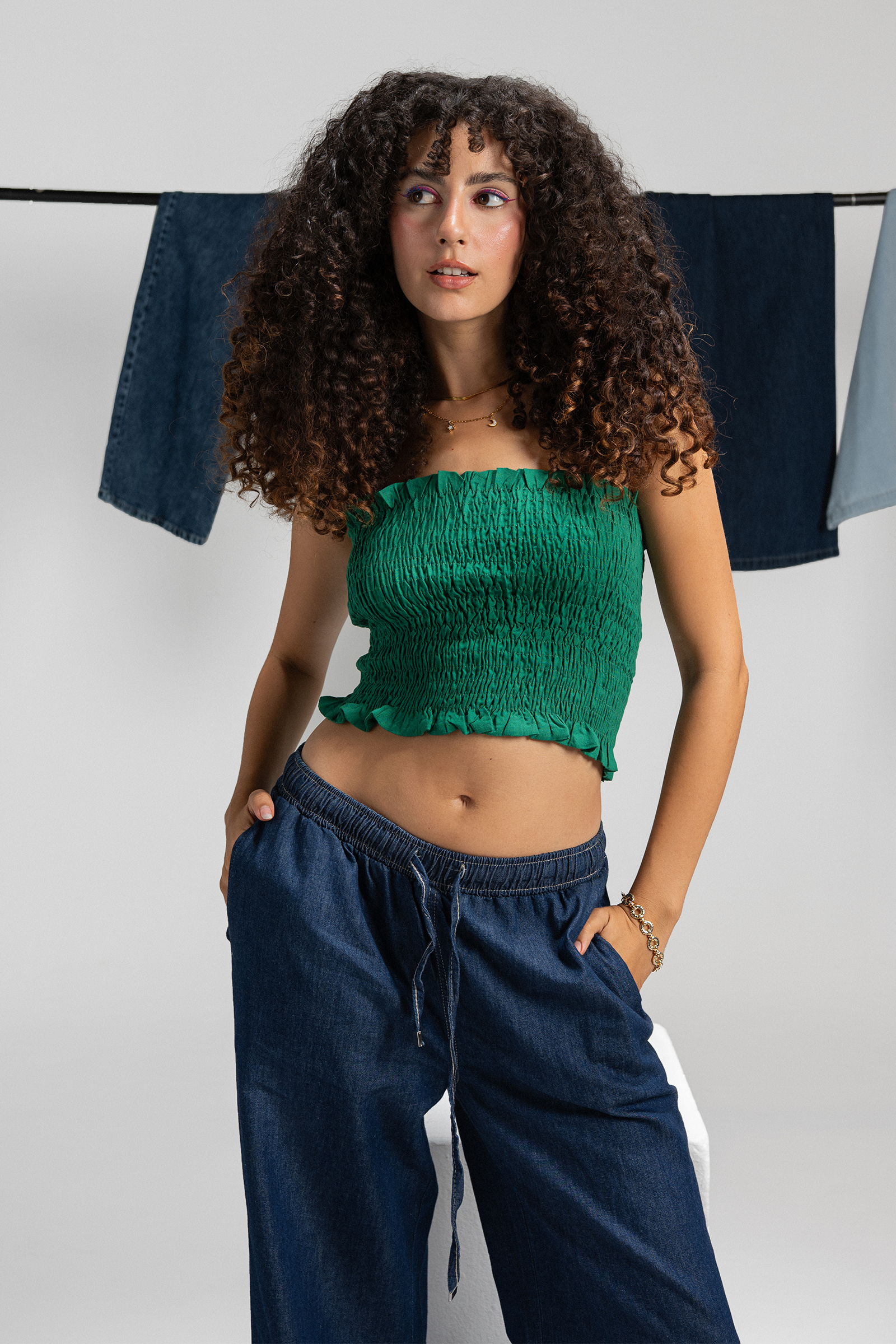 توب مكشكش بدون حمّالات