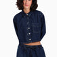 Cropped Denim Shirt
