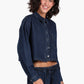Cropped Denim Shirt