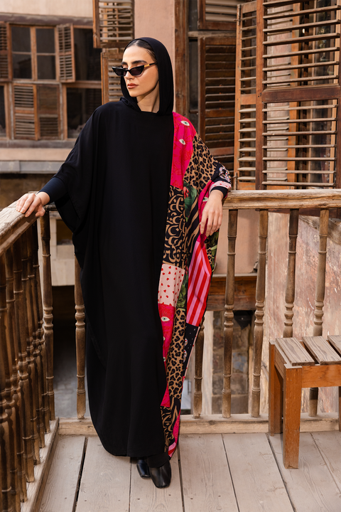 Elegant Tencel Printed Abaya