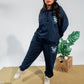 Navy Cotton Lounge Joggers