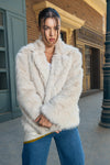 Shawl Neck Fur Jacket